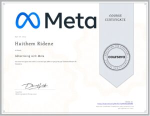 Certification Meta ads
