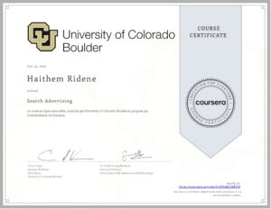 Certificate university of colorado Search Advertising-1